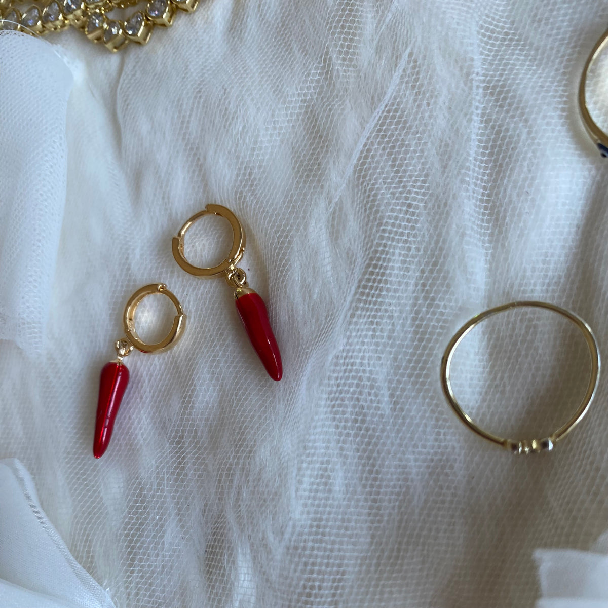Scarlett Drop Hoops