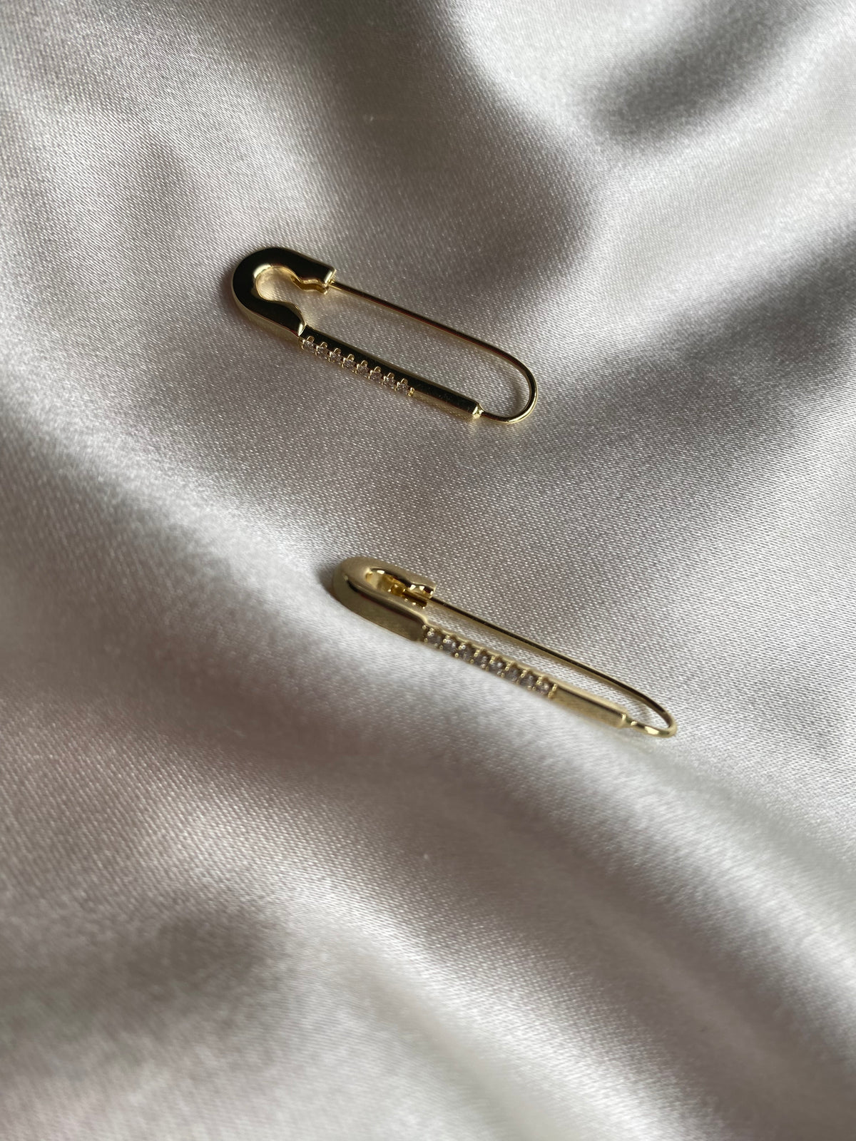 Billie Safety Pin Earrings