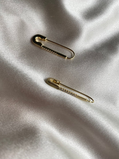Billie Safety Pin Earrings