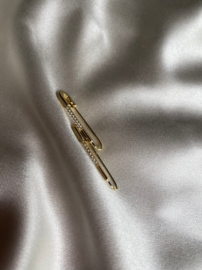 Billie Safety Pin Earrings