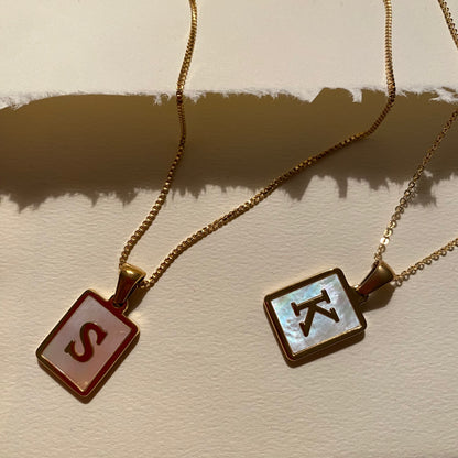 August Initial Freshwater Necklace