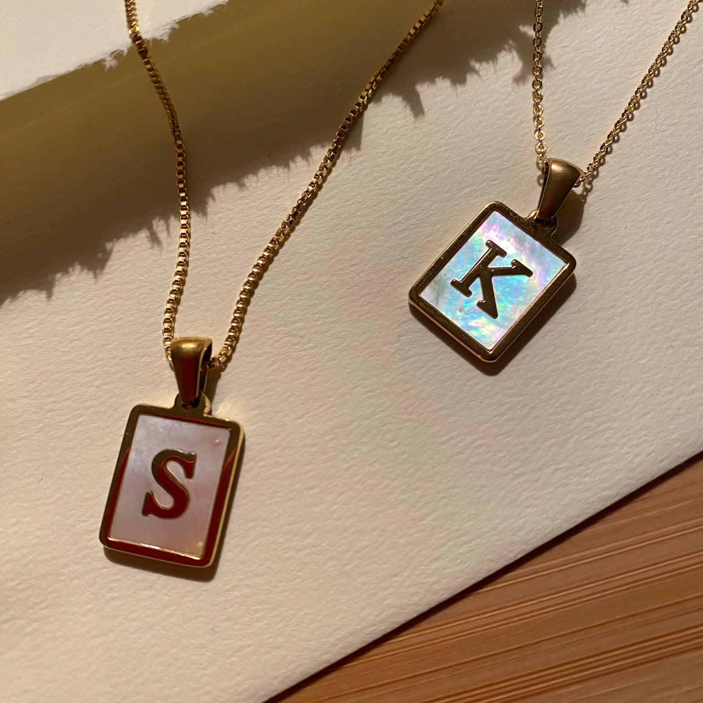 August Initial Freshwater Necklace