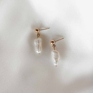 freshwater pearl dangling earrings