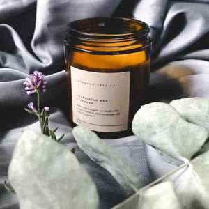 Eucalyptus and Lavender : 4 oz candle