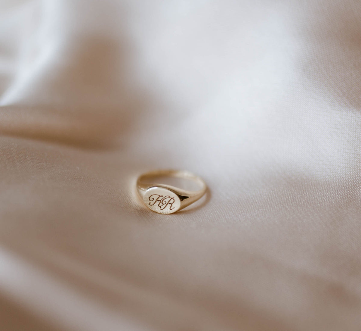 solid gold signet ring