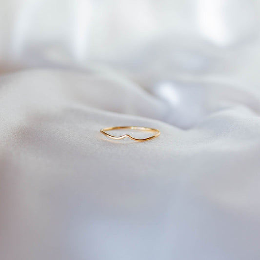 gold delicate stacking ring