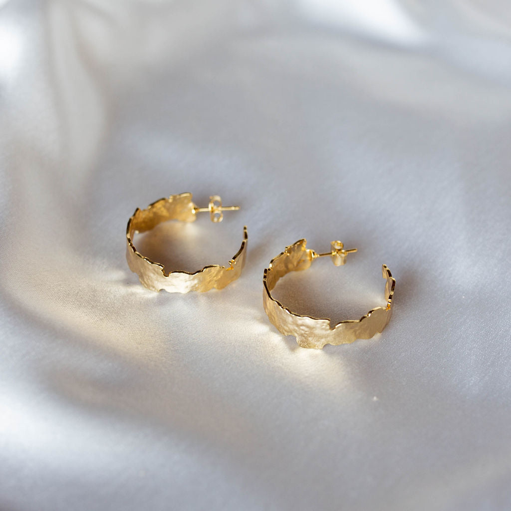 unique gold hoop earrings