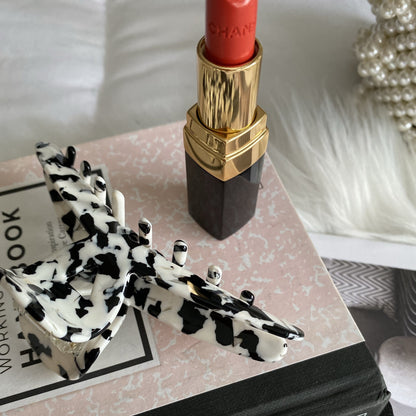 cow print hair clip