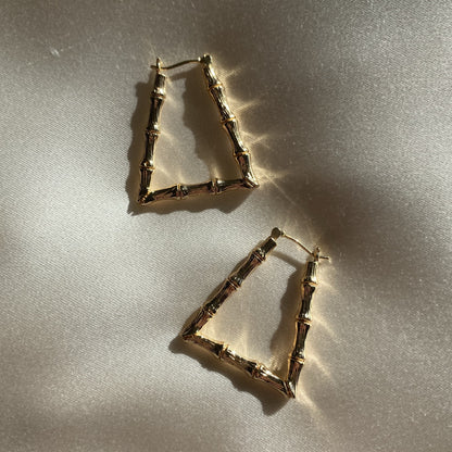 chunky gold hoop earrings